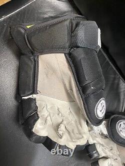 Troy Terry Game Used Worn ANAHEIM Ducks Hockey Gloves PHOTOMATCHED