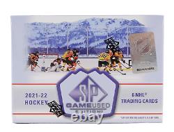 Upper Deck 2021-22 SP Game Used Hockey NHL Hobby Box 6 Cards- 1 AUTO PER