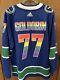 Vancouver Canucks Game Used Pride Night Warmup Signed Goldobin Sz 56
