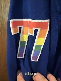 Vancouver Canucks Game Used Pride Night Warmup Signed Goldobin Sz 56