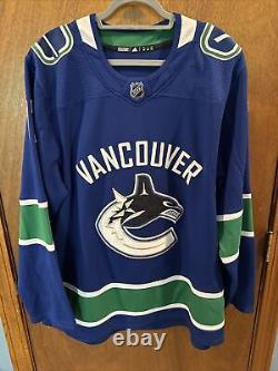 Vancouver Canucks Game Used Pride Night Warmup Signed Goldobin Sz 56