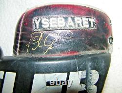 Vintage Paul Ysebaert Game Used Hockey Gloves Blackhawks Lightning Photo Matched