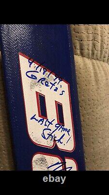 Wayne Gretzky Last Game -Mike Richter Goalie Stick Game Used Personalized & JSA