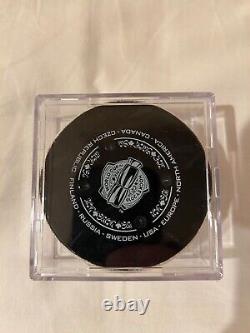 World Cup Of Hockey 2016 Game-Used Puck North America vs. Finland