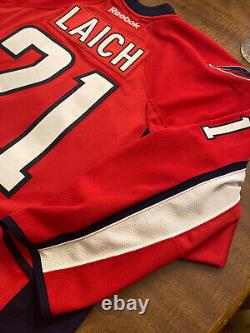 X2 Washington Capitals Game Used Worn Jersey Brooks Laich WITH WEAR REPAIRS x2