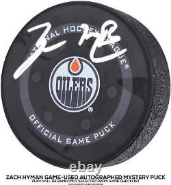 Zach Hyman Edmonton Oilers Autographed 2021-22 Season Game-Used